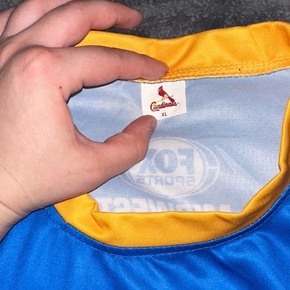 Cardinals Blue and Yellow Jersey - Picture 2 of 4